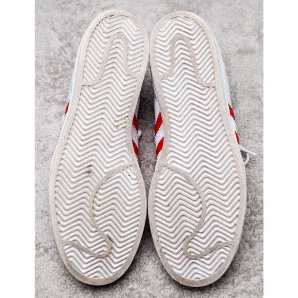 Adidas Superstar White Better Scarlet Red Sneakers Mens 8.5 Womens 10 IG9367 - Picture 6 of 16